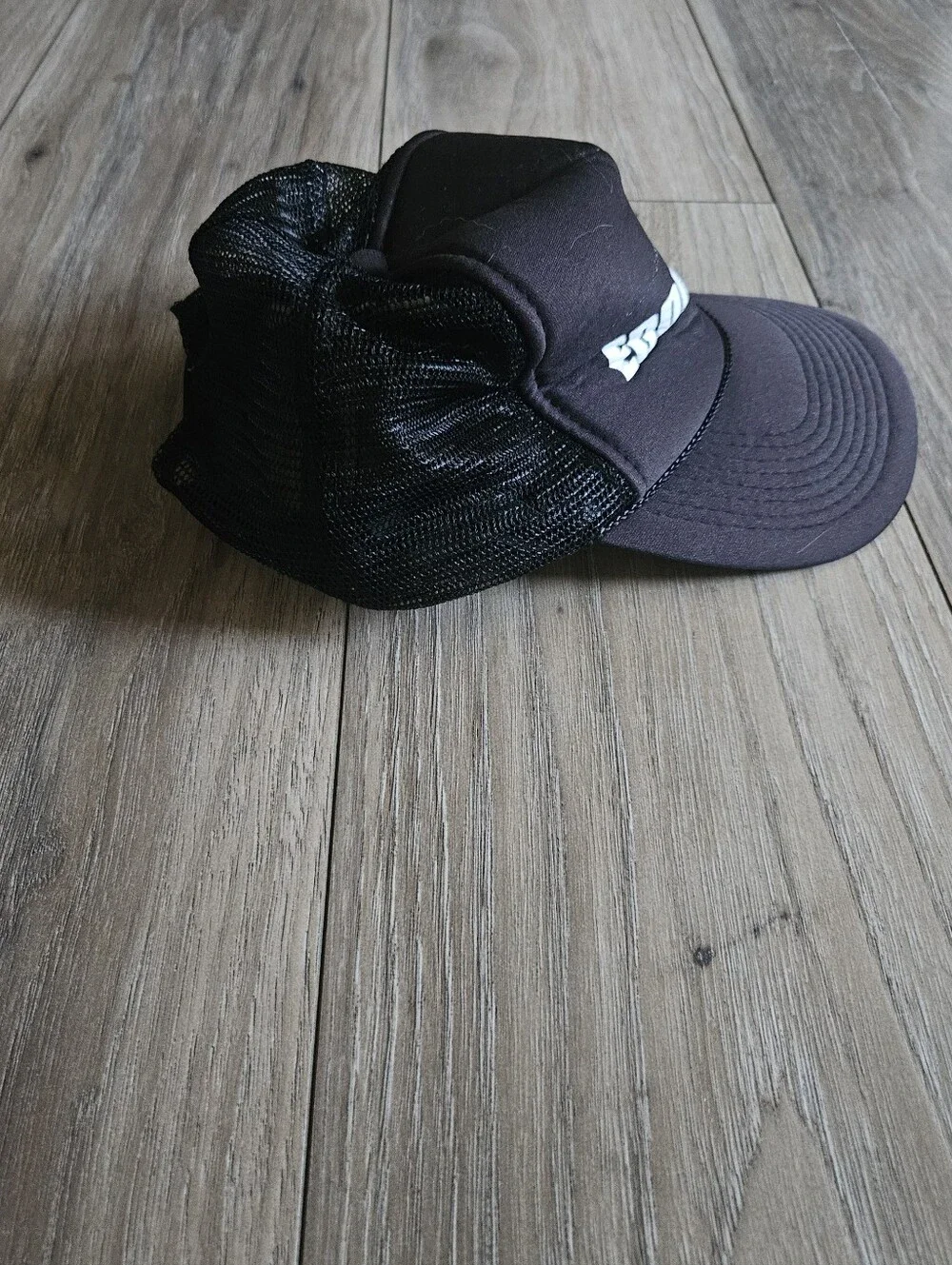 Vintage Quiksilver Eddie Went Black Trucker Small Cap